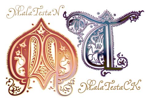 MalaTesta font sample